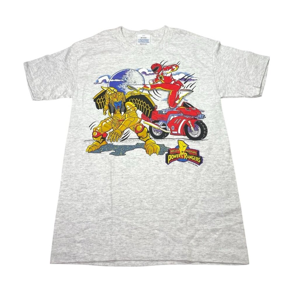 VTG 1994 Logotel Mighty Morphin Power Rangers Goldar Red Ranger T-shirt Youth L?